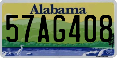 AL license plate 57AG408