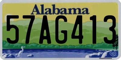 AL license plate 57AG413