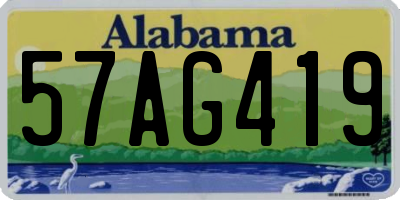 AL license plate 57AG419