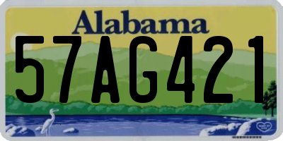 AL license plate 57AG421