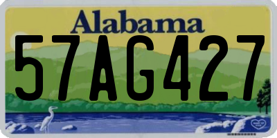 AL license plate 57AG427