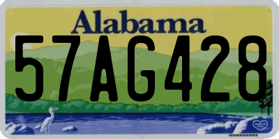AL license plate 57AG428
