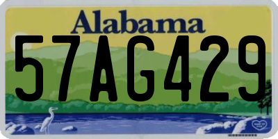 AL license plate 57AG429