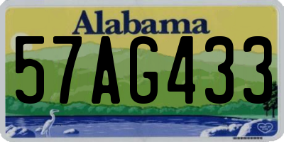 AL license plate 57AG433