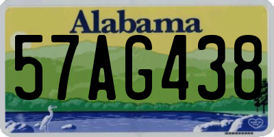 AL license plate 57AG438