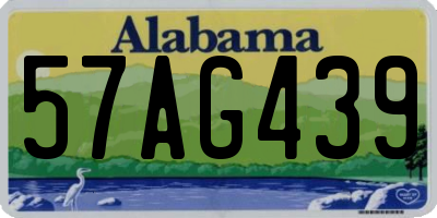 AL license plate 57AG439