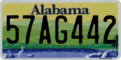 AL license plate 57AG442
