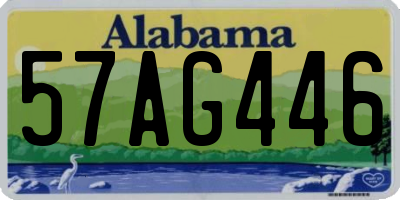 AL license plate 57AG446