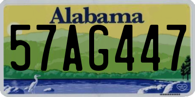 AL license plate 57AG447