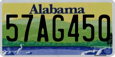 AL license plate 57AG450