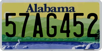AL license plate 57AG452