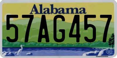 AL license plate 57AG457