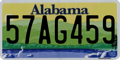 AL license plate 57AG459