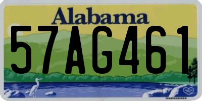 AL license plate 57AG461