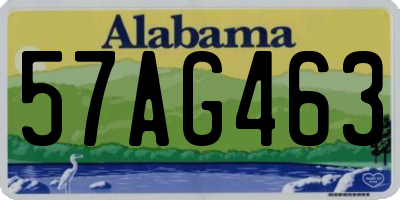 AL license plate 57AG463