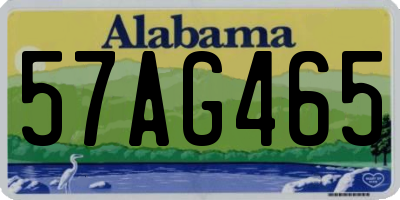 AL license plate 57AG465