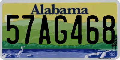 AL license plate 57AG468