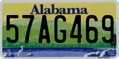 AL license plate 57AG469