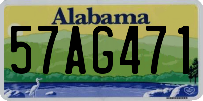 AL license plate 57AG471