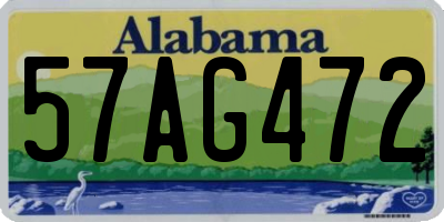 AL license plate 57AG472
