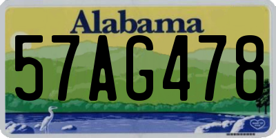 AL license plate 57AG478