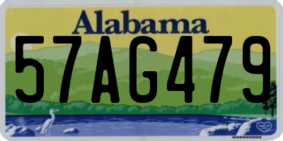 AL license plate 57AG479