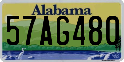 AL license plate 57AG480