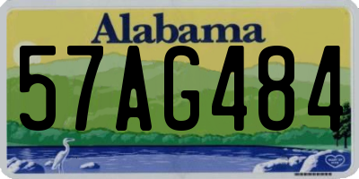 AL license plate 57AG484