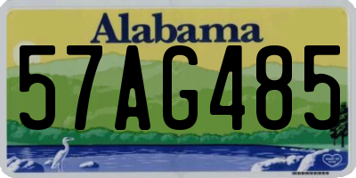 AL license plate 57AG485