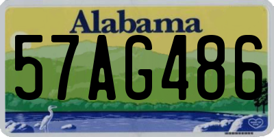 AL license plate 57AG486