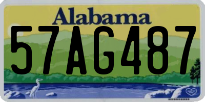 AL license plate 57AG487