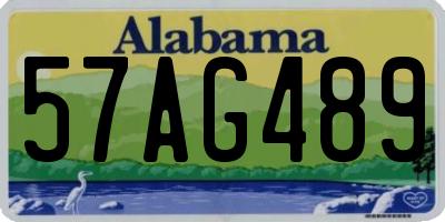 AL license plate 57AG489