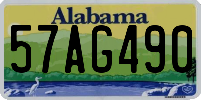 AL license plate 57AG490