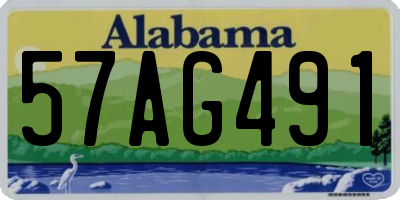 AL license plate 57AG491