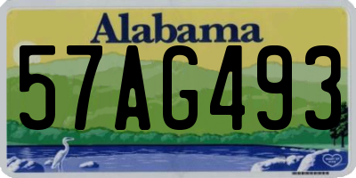 AL license plate 57AG493
