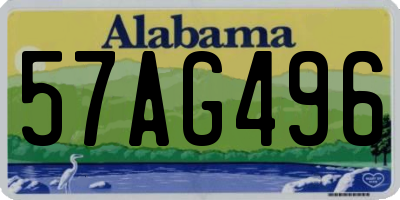 AL license plate 57AG496