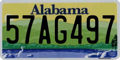 AL license plate 57AG497
