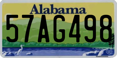 AL license plate 57AG498