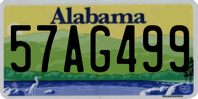 AL license plate 57AG499