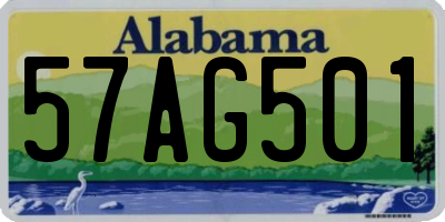 AL license plate 57AG501