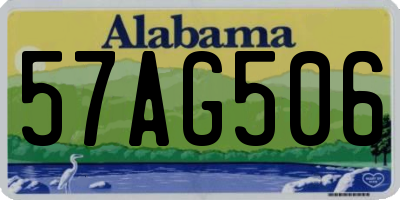 AL license plate 57AG506