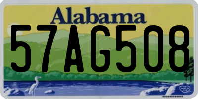 AL license plate 57AG508