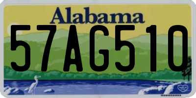 AL license plate 57AG510