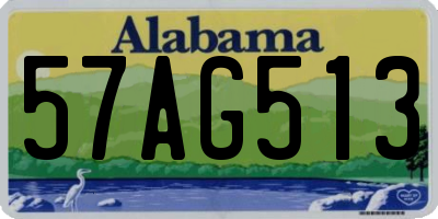 AL license plate 57AG513