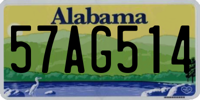 AL license plate 57AG514