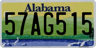 AL license plate 57AG515
