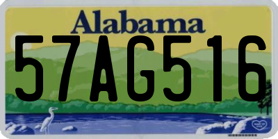 AL license plate 57AG516