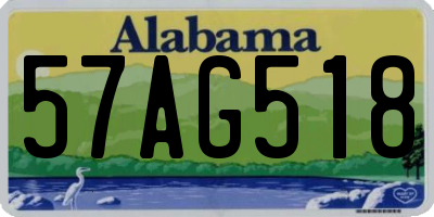 AL license plate 57AG518