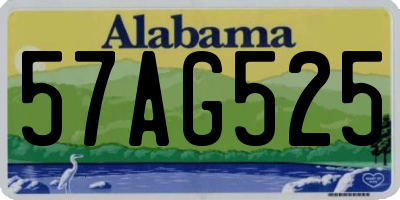 AL license plate 57AG525