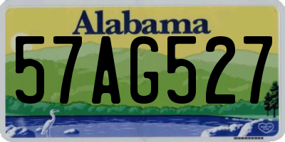 AL license plate 57AG527
